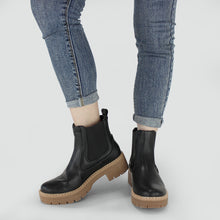 Load image into Gallery viewer, Hawkwell Women's Slip On Chunky Heel Ankle Chelsea Boot