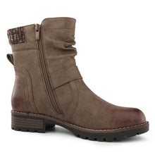 Load image into Gallery viewer, Women's Combat Boots Fashion Side Zipper Buckle Ankle Booties