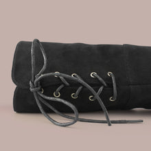 Load image into Gallery viewer, Women's Thigh High Fashion Boots Over The Knee Black Low Flat Heel Boots