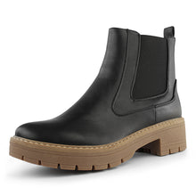 Load image into Gallery viewer, Hawkwell Women's Slip On Chunky Heel Ankle Chelsea Boot