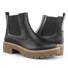 Load image into Gallery viewer, Hawkwell Women's Slip On Chunky Heel Ankle Chelsea Boot