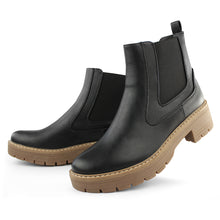 Load image into Gallery viewer, Hawkwell Women's Slip On Chunky Heel Ankle Chelsea Boot