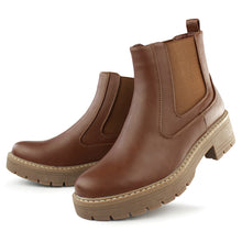 Load image into Gallery viewer, Hawkwell Women's Slip On Chunky Heel Ankle Chelsea Boot