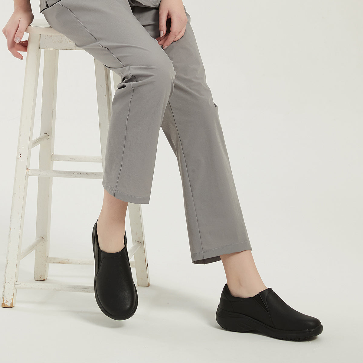 thumbnail image 2 of Hawkwell Women's Slip On Nursing Shoes | Slip Resistant Work Shoes | Lightweight Comfort Healthcare Footwear 2 of 12