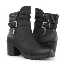 Load image into Gallery viewer, Women&#39;s Zipper Chunky Heel Ankle Booties
