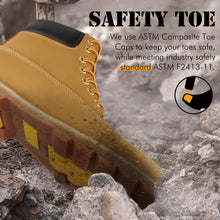 Load image into Gallery viewer, Hawkwell Men&#39;s Steel Toe Safety Waterproof Leather Work Boot
